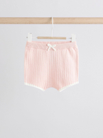 Вязаная футболка и шорты в комплекте для малышей Next AA8-205, Розовый