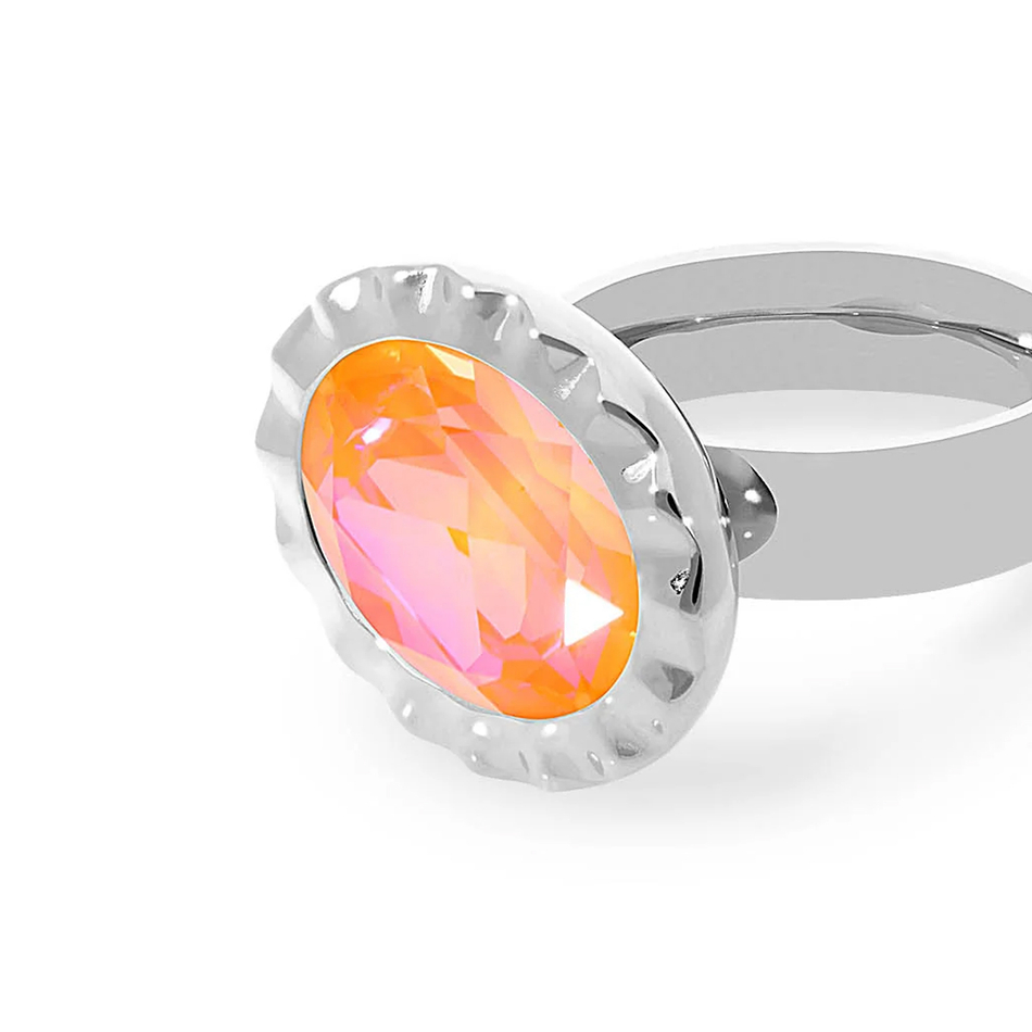Кольцо Qudo TIVOLA UNICA big (S/P) Crystal orange ignite 54 688420
