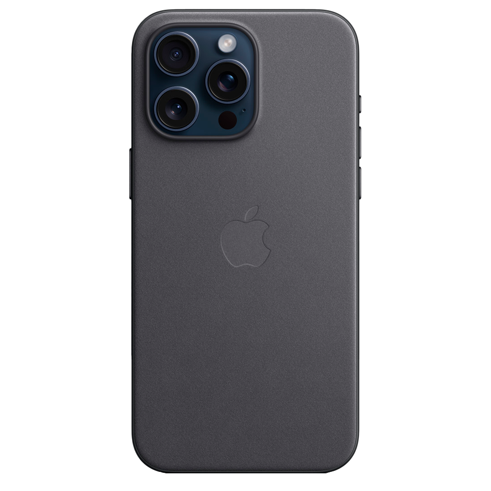 Тканевый чехол с поддержкой MagSafe Apple FineWoven Case для iPhone 15 Pro Max, Black (Черный)