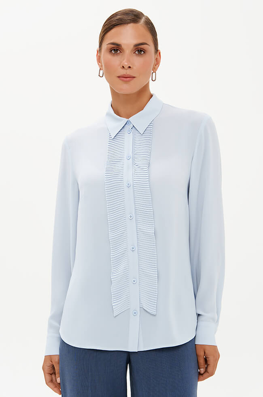 23384 Блузка женская (голубой)