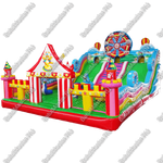 Коммерческий надувной батут «Парк развлечений Мульти» 15*8*8 м
