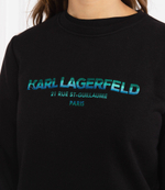 Худи graphic logo Karl Lagerfeld - черный(215W1801)