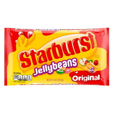 Жевательное драже Starburst Jelly Beans Original со вкусом фруктов, 396,9 г