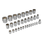 Набор инструментов 1/2", 1/4", CrV, 12 гранные головки, пластиковый кейс, 94 предмета Stels