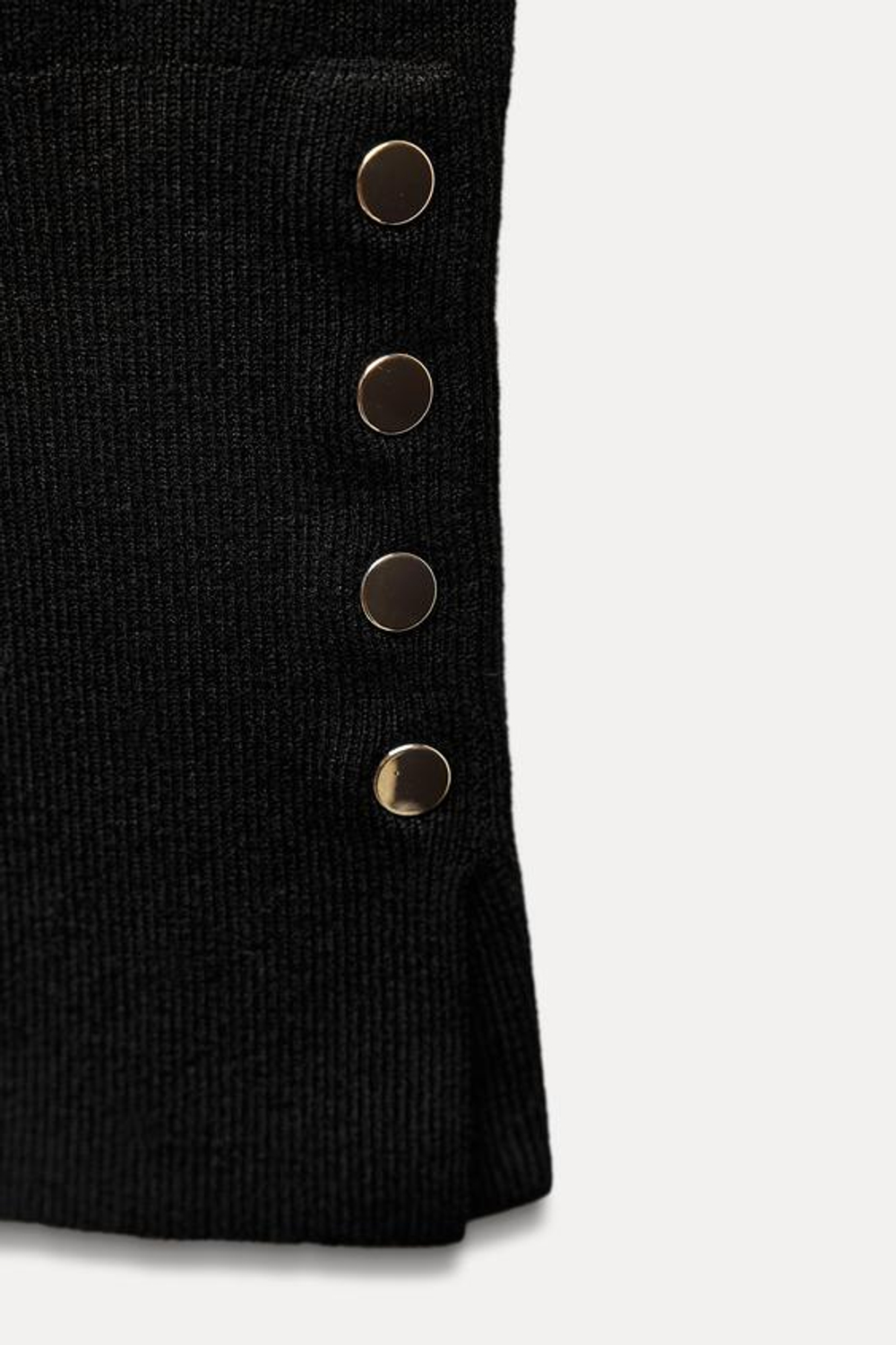 ZARA БАЗОВЫЙ ОДНОТОННЫЙ ДЖЕМПЕР, ЧЕРНЫЙ