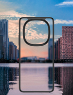 Чехол для Poco X7 / Xiaomi Redmi Note 14 Pro 5G с MagSafe черный с прозрачной матовой задней панелью WLONS