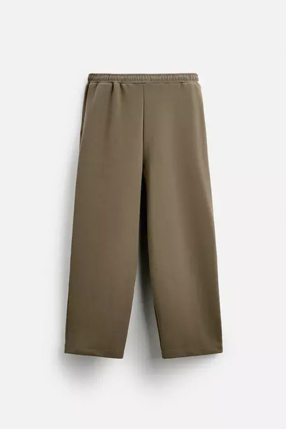 ZARA БРЮКИ-ДЖОГГЕРЫ КОМФОРТНОЙ ПОСАДКИ ИЗ ВЫСОКОТЕХНОЛОГИЧНОЙ ТКАНИ, ТЕМНЫЙ ХАКИ