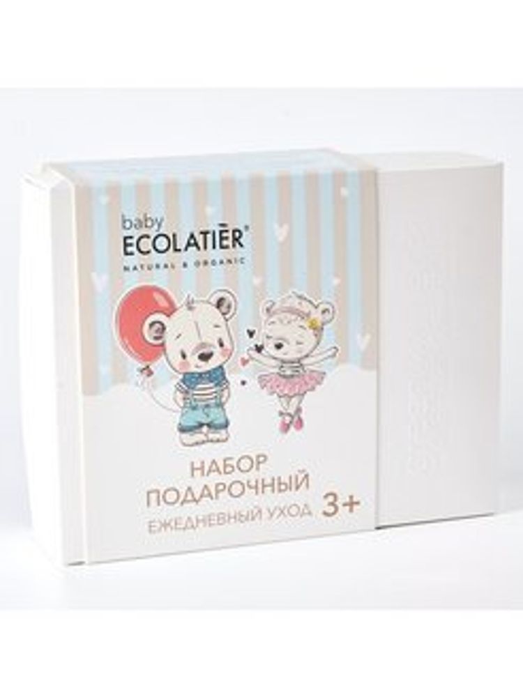 Ecolatier Набор подарочный Pure Baby 3+, (шампунь + молочко для тела)