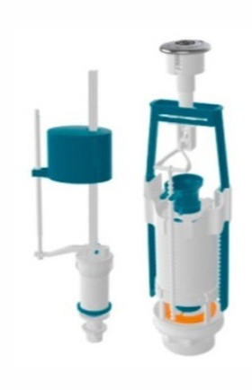 Арматура компл. ZEGOR бок. подводка, кнопка SA436-6