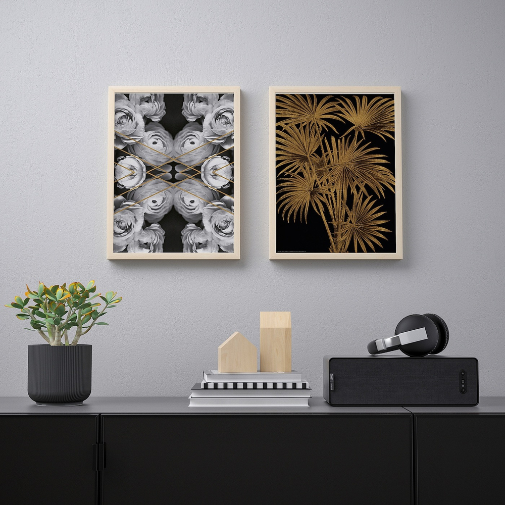 IKEA BILD  (ИКЕА БИЛД)  -  Плакат, тропический след, 30x40 см