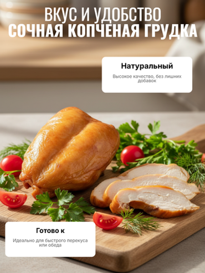 Грудка куриная в/к замороженная "МК Эко" 1 кг