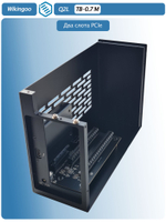 Внешний корпус Wikingoo Q2L с двумя слотами PCIe. Thunderbolt 3/4.