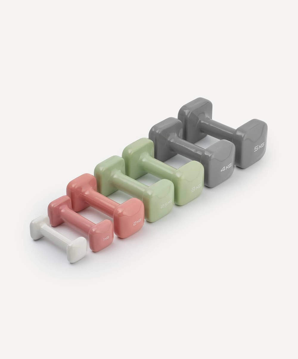 Гантель виниловая DB-106 2,5 кг, оливковый, пара