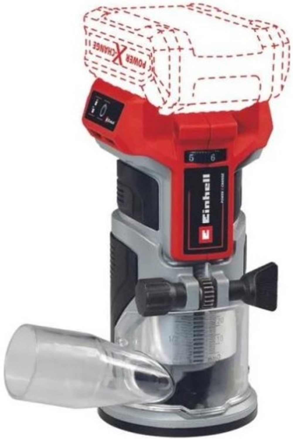 Фрезер аккумуляторный EINHELL 4350412 pxc tp-et 18 li bl,18в без АКБ и ЗУ