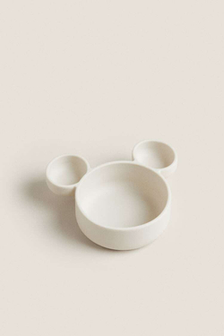 ZARA HOME СИЛИКОНОВАЯ ТАРЕЛКА МИККИ МАУС © DISNEY, КРЕМОВЫЙ