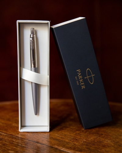 Набор с гравировкой: Ежедневник и ручка Parker Jotter XL Grey CT (серый)
