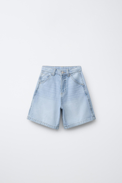 ZARA ШОРТЫ-КАРПЕНТЕР С ЭТИКЕТКОЙ, СИНИЙ