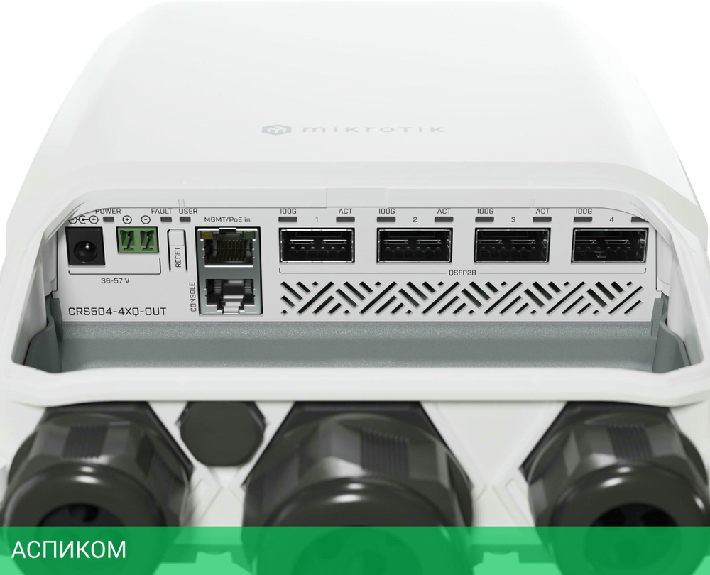 Коммутатор Mikrotik CRS504-4XQ-OUT