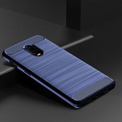 Чехол для OnePlus 6T цвет Blue (синий), серия Carbon от Caseport