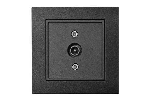 Розетка Телевизионная Проходная (TV) Антрацит LIREGUS EPSILON