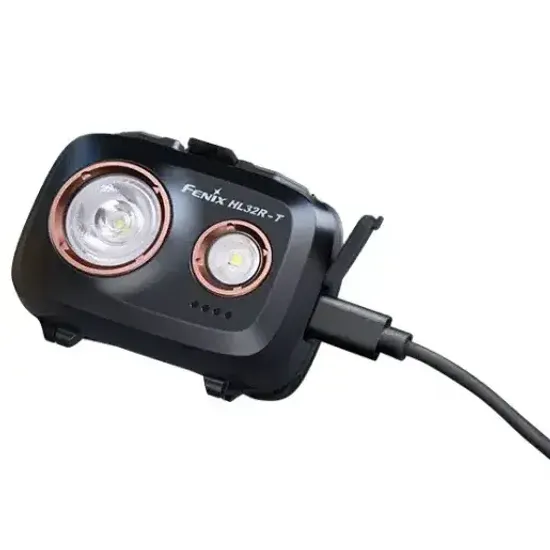 Фонарь Fenix Мод. HL32R-T черный (800лм-132м)(светодиод: Luminus SST20 белый + нейтрально белый)(107г)