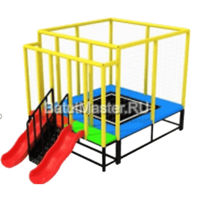 Батутная арена "Сказка" с двумя горками 3,5x3x2,3 м