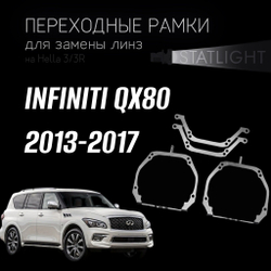 Переходные рамки для замены линз на INFINITI QX80 2013-2017 AFS