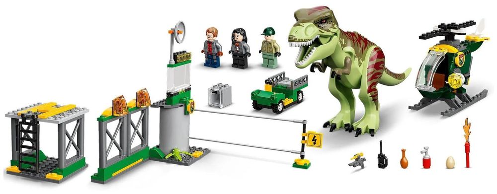 Конструктор LEGO Jurassic World 76944 Прорыв тираннозавра T-Рекса