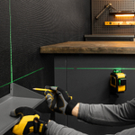 Лазерный уровень мультипризм. LXI 360-2 Green, 30 м, 520 Нм, акк. Li 2800 mAh, резьба 1/4" Denzel