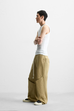 Джинсы relaxed fit оверсайз с карманами