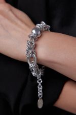 HMG 1131  S/Gray Браслет Византия арт.1390