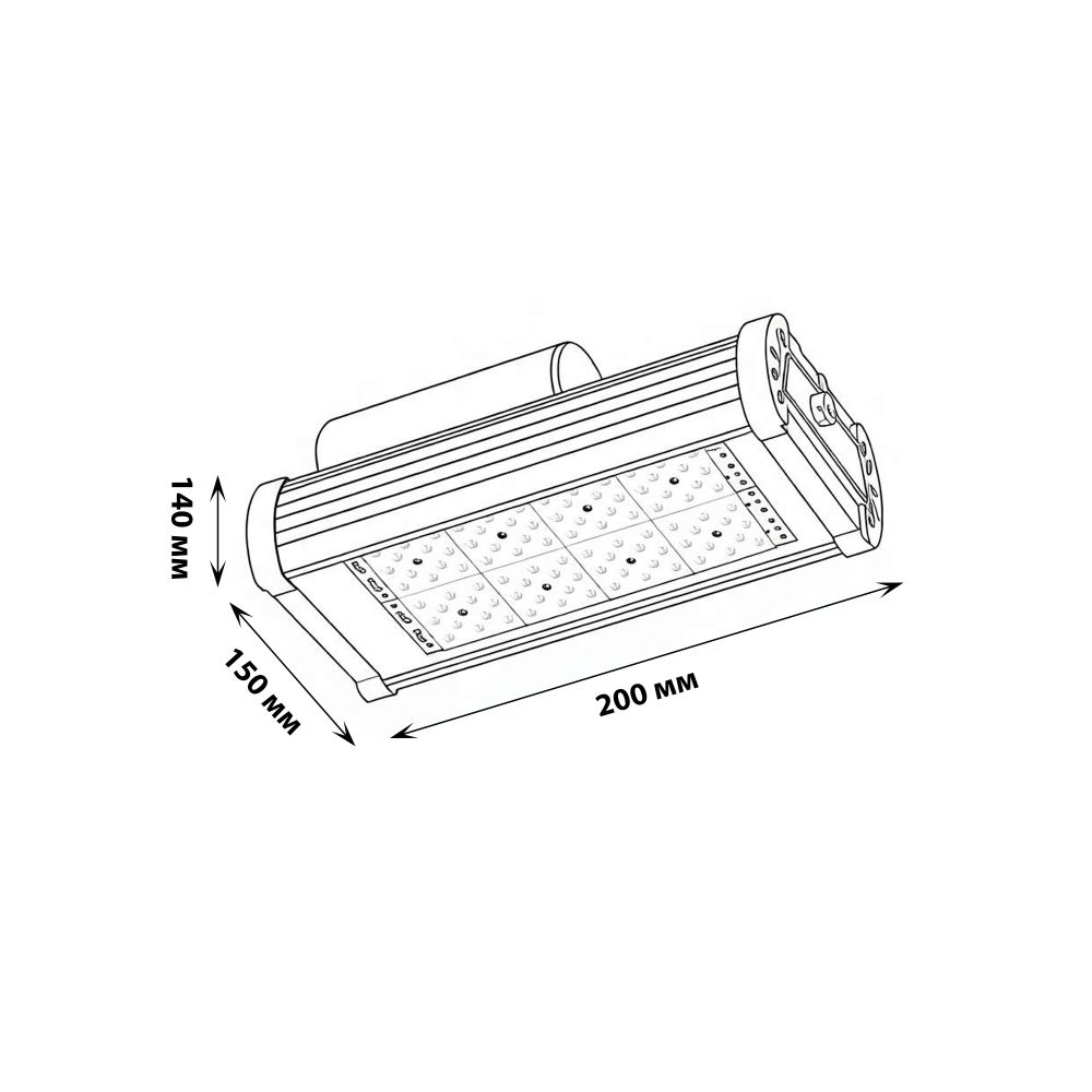 ULV-R24J 40W-5000К IP65 SILVER Светильник светодиодный уличный консольный. Белый свет 5000К. КСС Д. TM Uniel