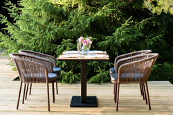 "Каффе Дабл" обеденная группа на 4 персоны, цвет "дуб"