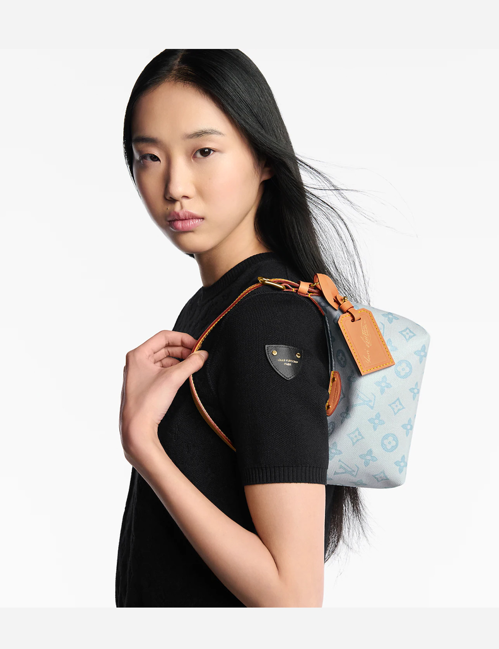 Клатч Louis Vuitton Pochette Hills "Monogram Origine Bleu Courrier"