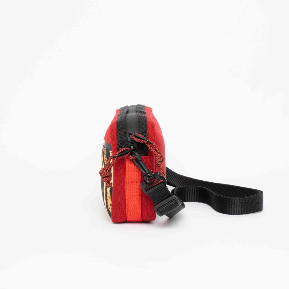 Сумка Якорь Таблетка тигровый твил / бордовый нейлон 1000