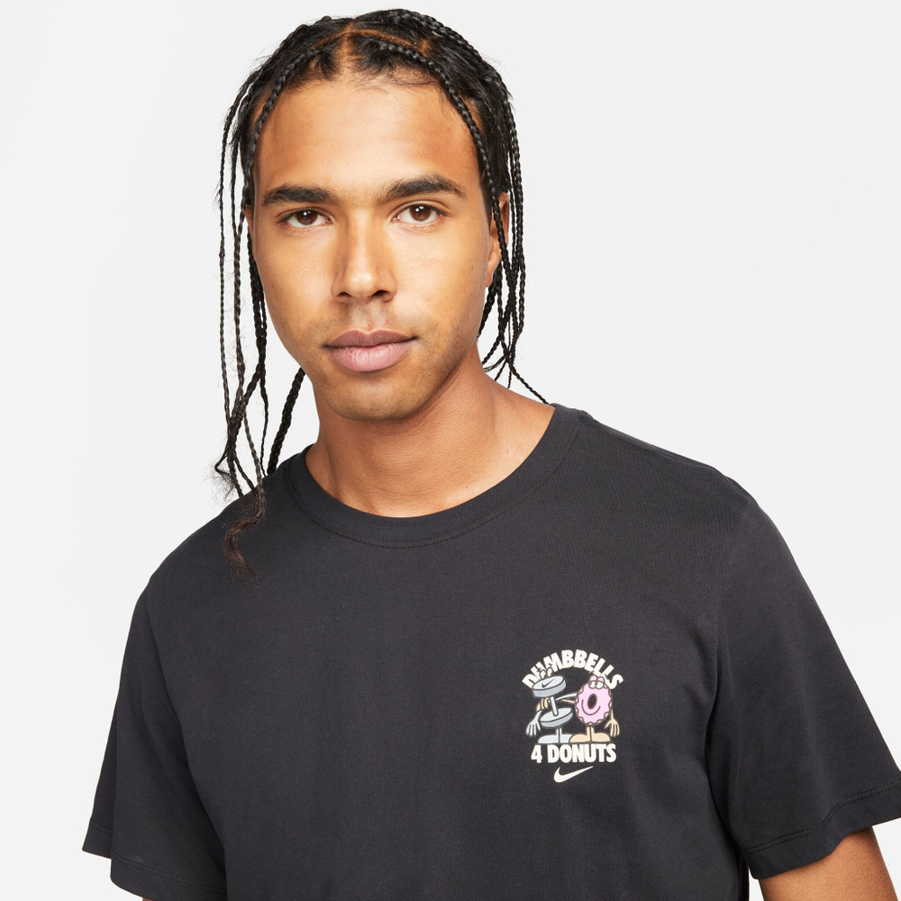 Мужское теннисное поло Nike Dri-Fit Dumbbells T-Shirt Men - Black