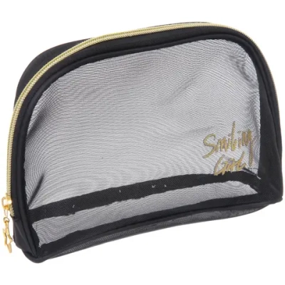 Косметичка овальная «ЭЙФОРИЯ», цвет черный, 22*6*13см