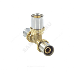 Тройник переходной для МП/PE-X труб латунь пресс Дн 20х16х16 RM151 Giacomini RM151Y063