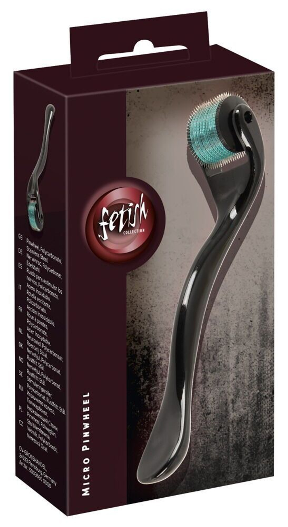 Черное колесо Вартенберга Micro Pinwheel - 13,4 см. (Цвет: черный)