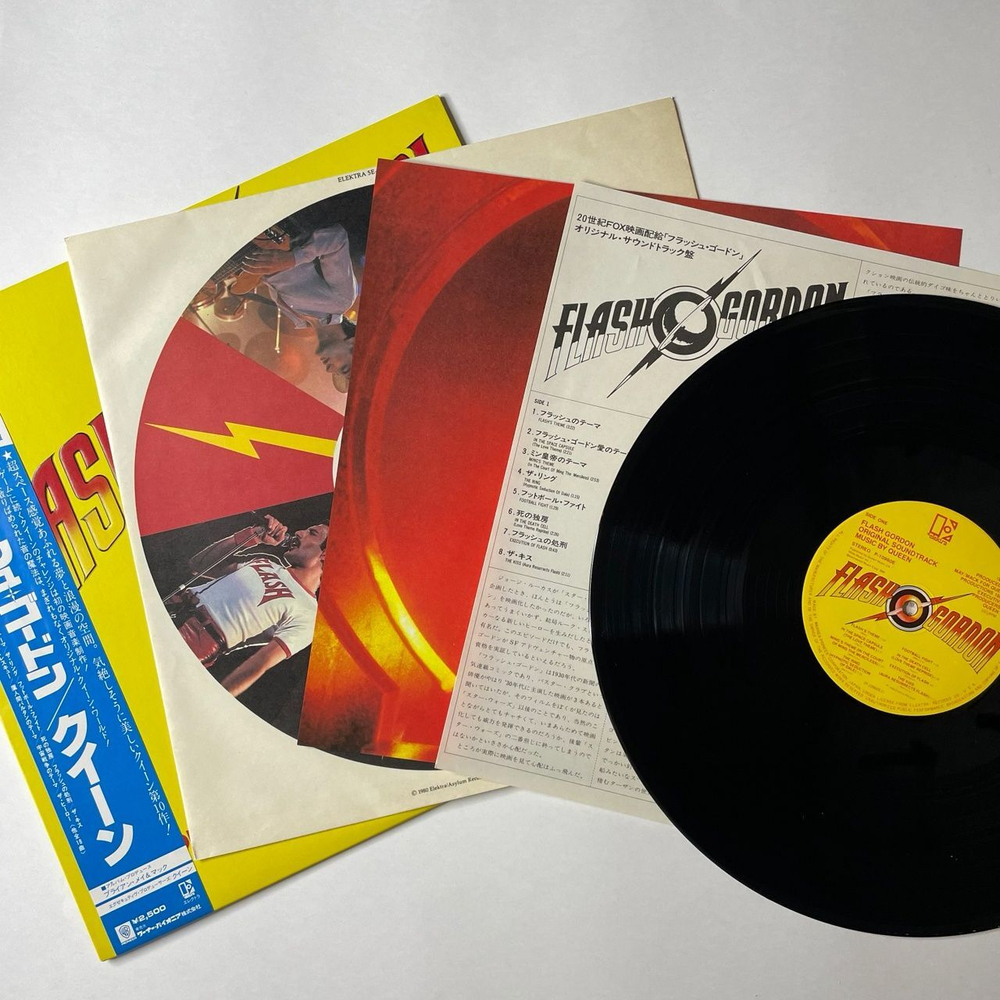 Винтажная виниловая пластинка LP Queen Flash Gordon (Soundtrack Music) (Japan 1980) (Obi) Football Fight