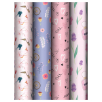 Бумага упаковочная глянц. 70*100см в ассорт."Woman time"(MESHU)