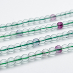 Флюорит бусины, диаметр 5-5,2 мм, цена за отрезок 19 см (1/2 нити)