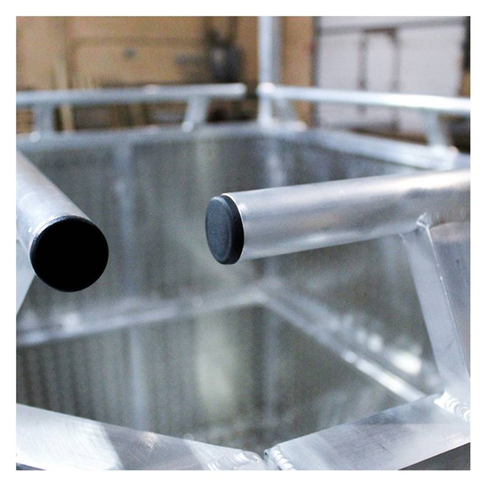 Люлька подвесная алюминиевая MEGAL ЛПА - 2/1 с защитным демпфером сигнального цвета