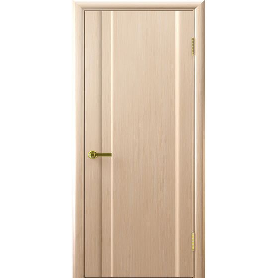 Фото межкомнатной двери натуральный шпон Техно 1 белёный дуб глухая