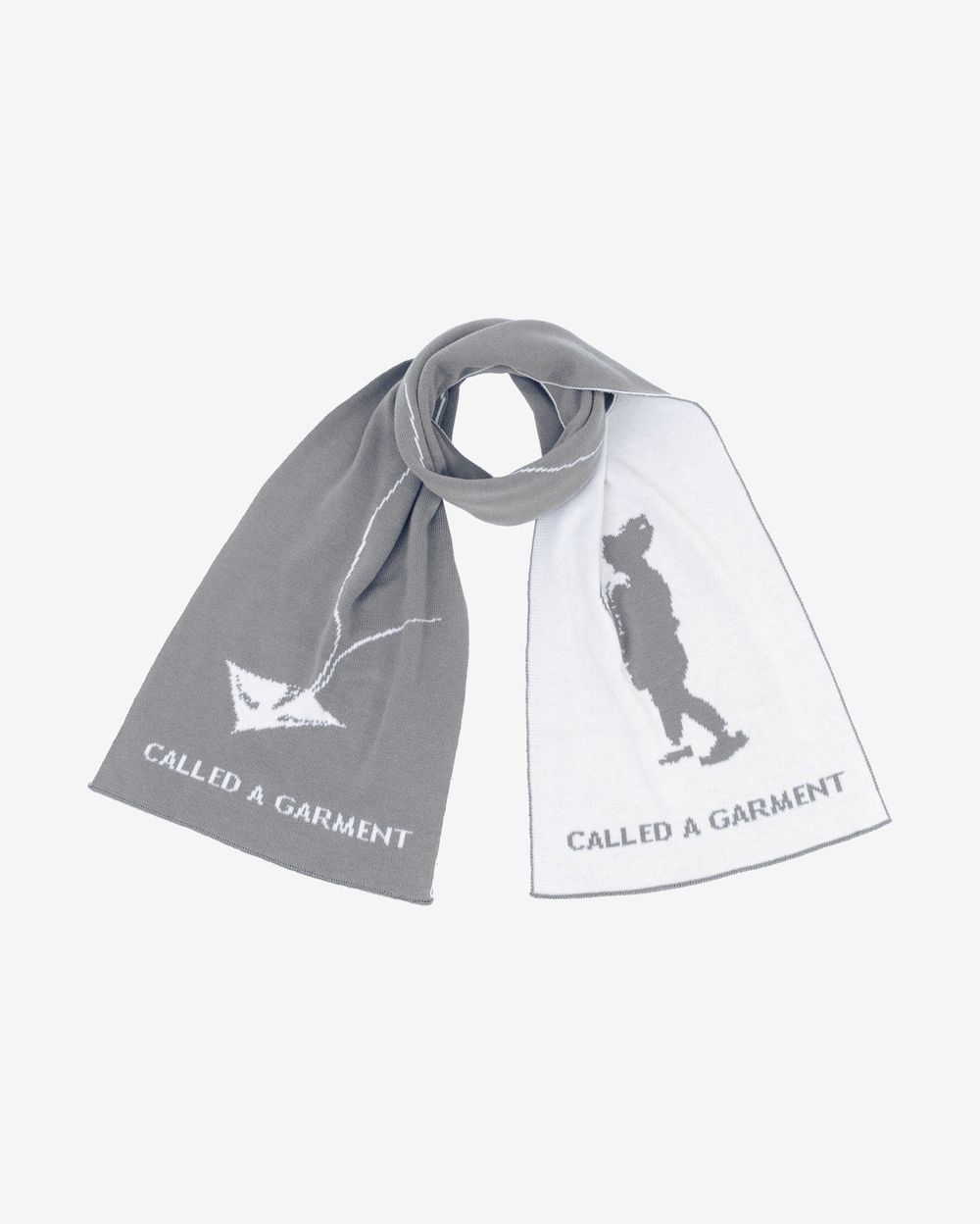 Шарф Called a Garment Kite Reversible Серо-молочный