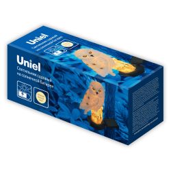 USL-S-823-PM290 POLAR OWL Садовый светильник на солнечной батарее Полярная сова. 1 светодиод. Теплый белый свет. 1xАA Ni-Mh аккумулятор в-к. IP44. TM Uniel