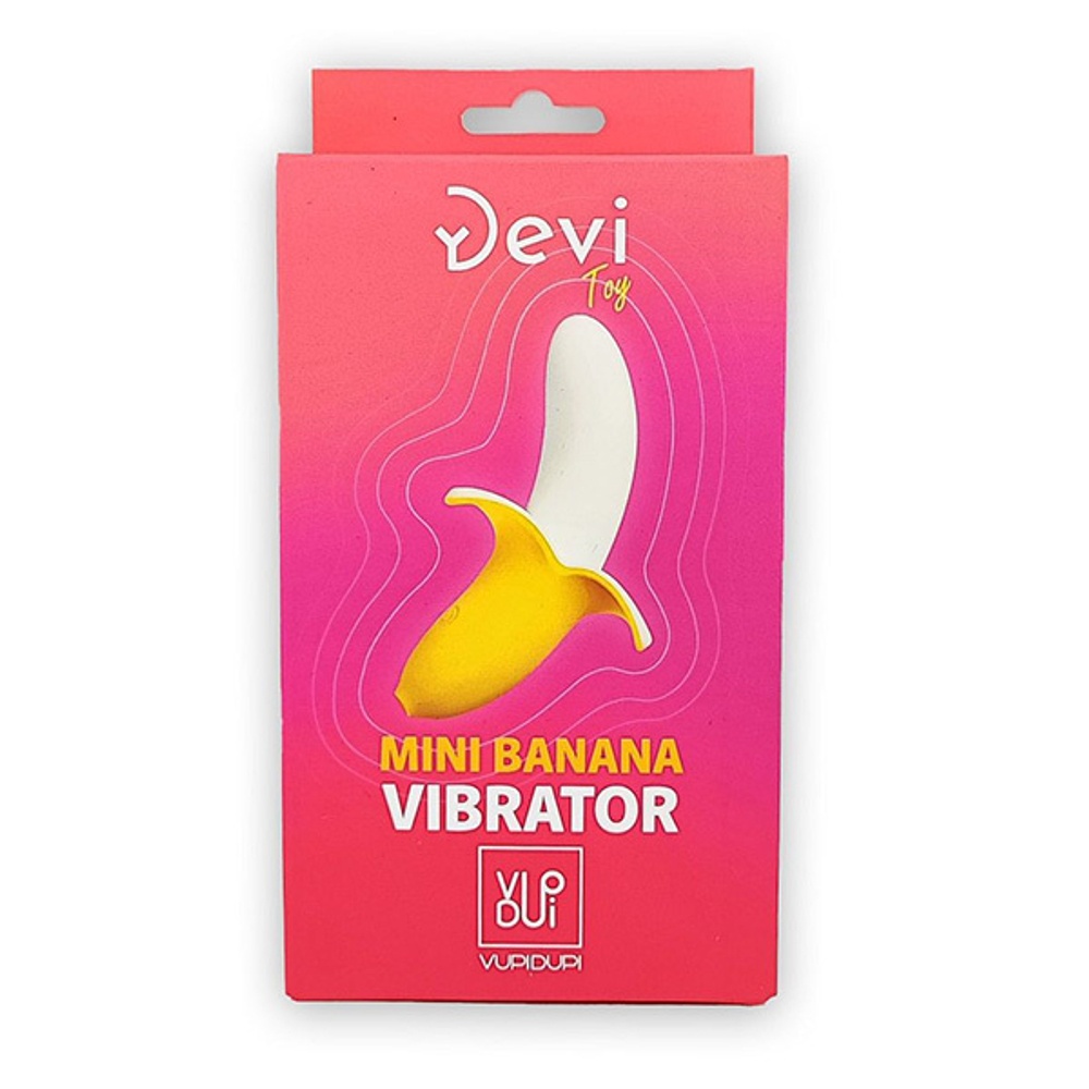 Мини-вибратор в форме банана 13см Devi Mini Banana VD-102