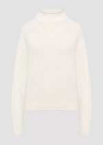 Вязаный свитер свободного кроя с воротником из смеси хлопка s.Oliver