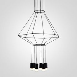 Подвесная люстра Imperiumloft Vibia Wireflow 40,1641