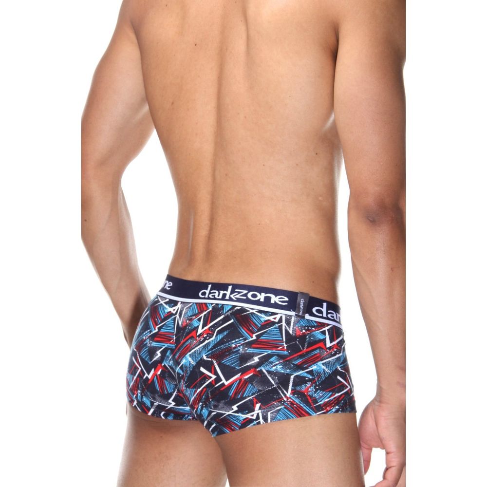 Мужские трусы хипсы темно-синие с принтом DARKZONE DZN3316